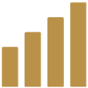 Icono de gráfica de crecimiento y beneficios fiscales